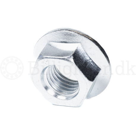 Stainless flange nut M5 DIN 6923 A4