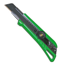 Hobby knife 18 mm with screw lock